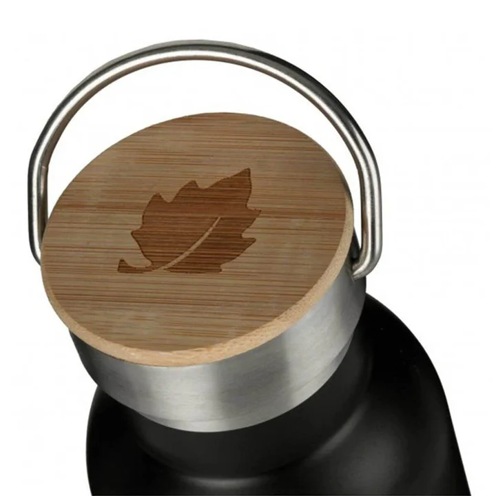 Compact Black Thermal Bottle - obrazek 2